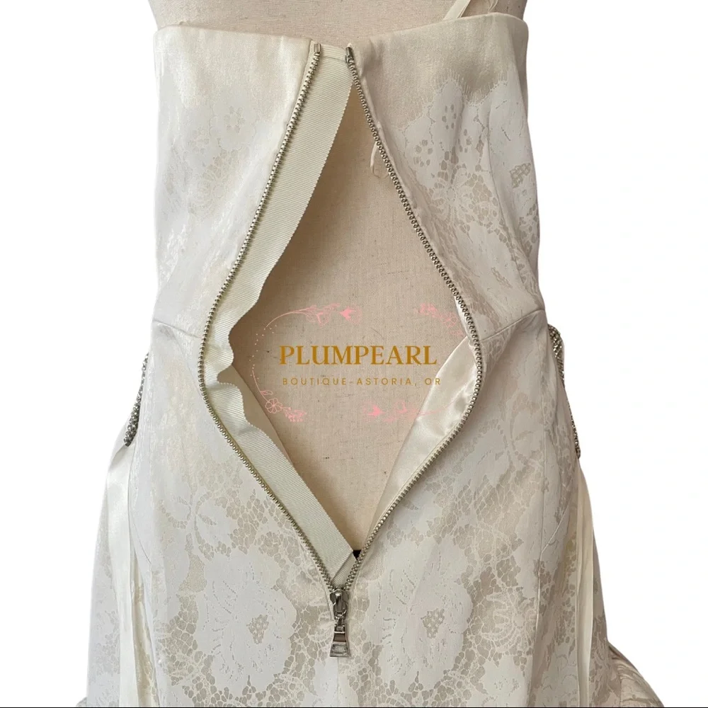 An Original Milly of New York Vintage Custom wedding gown - Picture 15 of 16